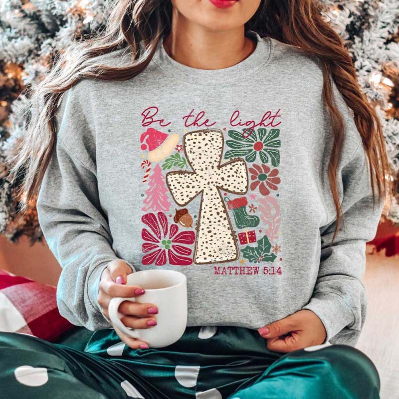 Be The Light Matthew Christmas Sweatshirt