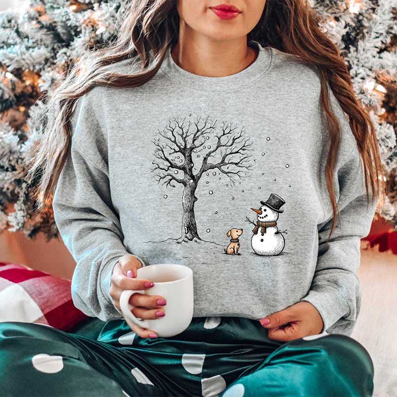 Let It Snow Snowman Sweatshirt