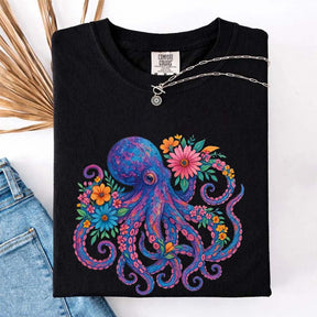 Octopus Floral T-Shirt
