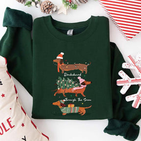 Dachshund Through the Snow Sweatshirt