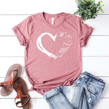 Heart of Books Lover T-Shirt