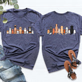 Vintage Retro Dog Breeds Funny T-Shirt