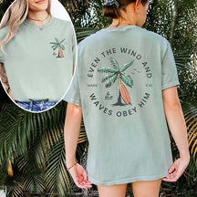 Beachy Backprint Bible Verse T-Shirt