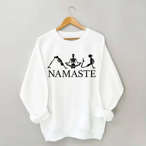 Namaste Yoga Skeleton Sweatshirt