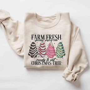 Farm Fresh Christmas Tree Cake Sweatshirt