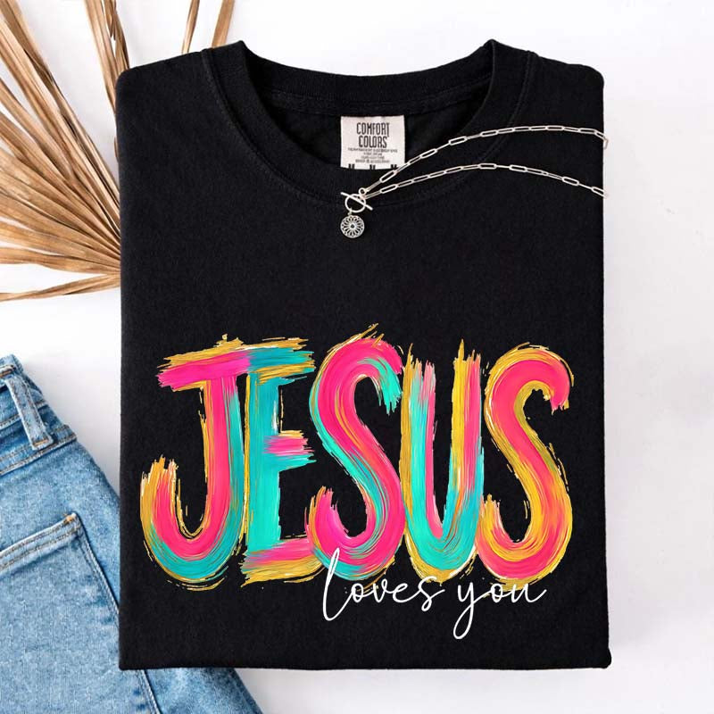 Comfort Colors Jesus Loves You Faith T-Shirt