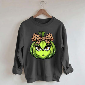 Halloween Leopard Green Guy Sweatshirt