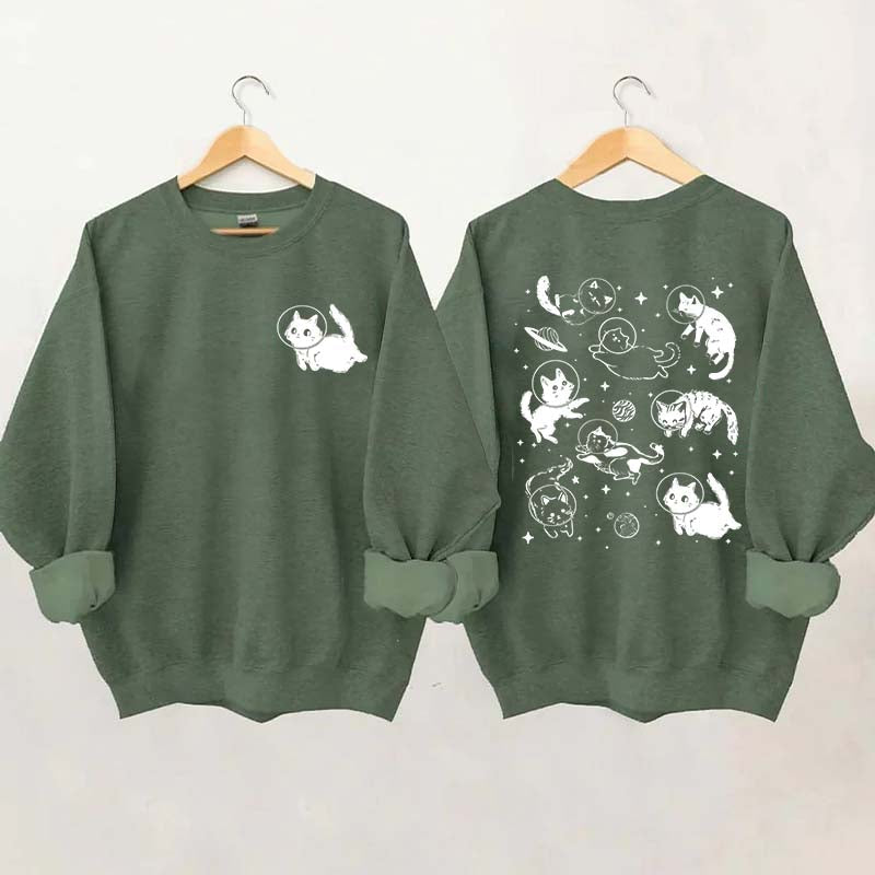 Cats in Space Sweatshirt