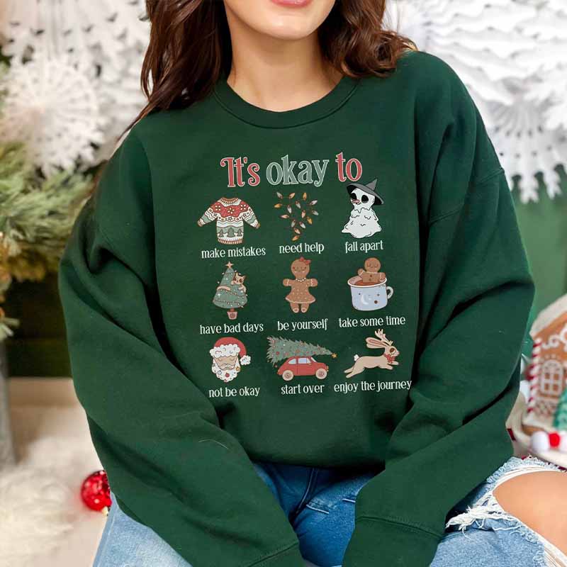 Mental health Christmas Sweatshirt