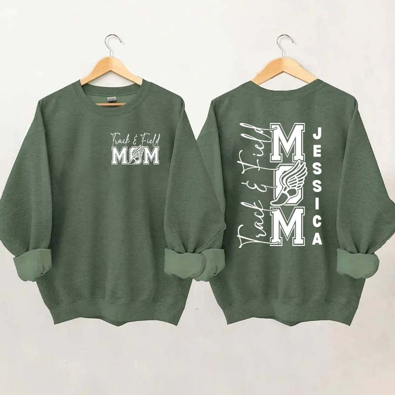 Custom Track and Field Mom Sweatshirt