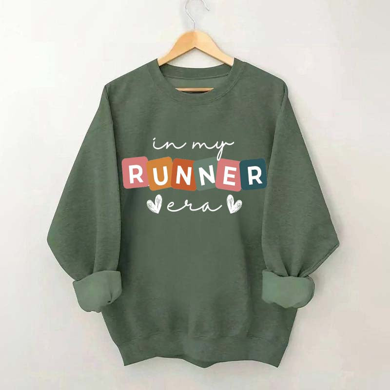 In My Runner Era Funny Marathon Sweatshirt