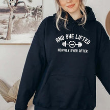 And She Lifted Heavily Ever After Hoodie