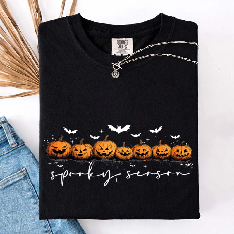 Spooky Season Pumpkins Halloween T-Shirt