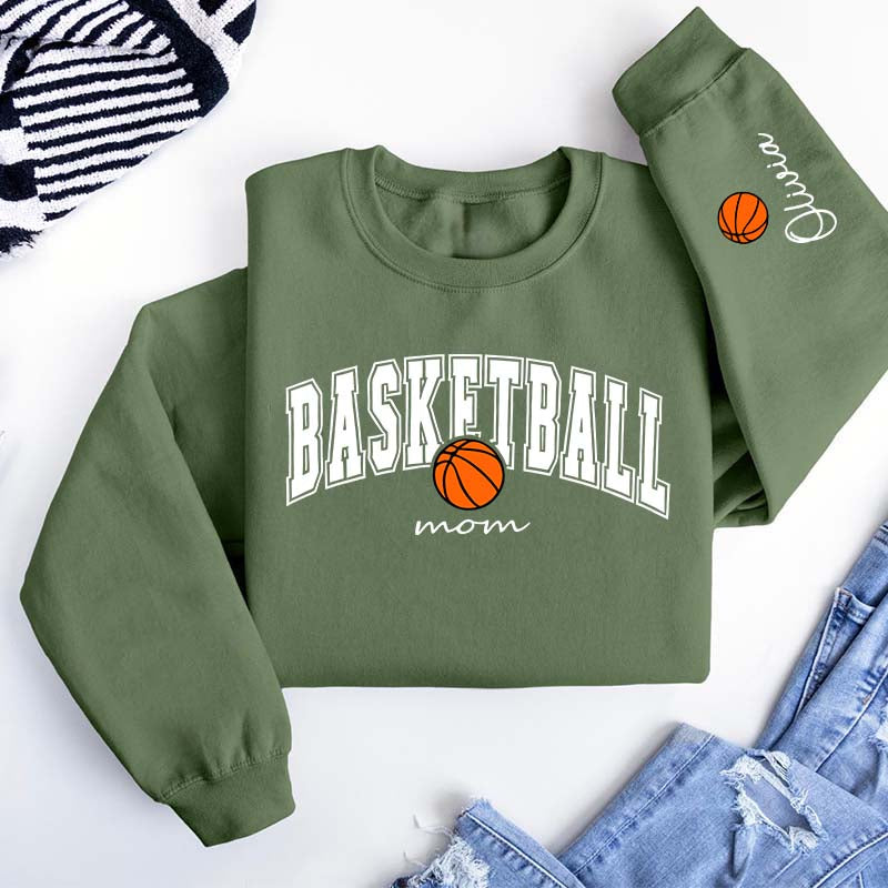 Custom Basketball Mom Cute Sweatshirt