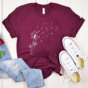 Women's Inspirational Flower Dandelion T-Shirt