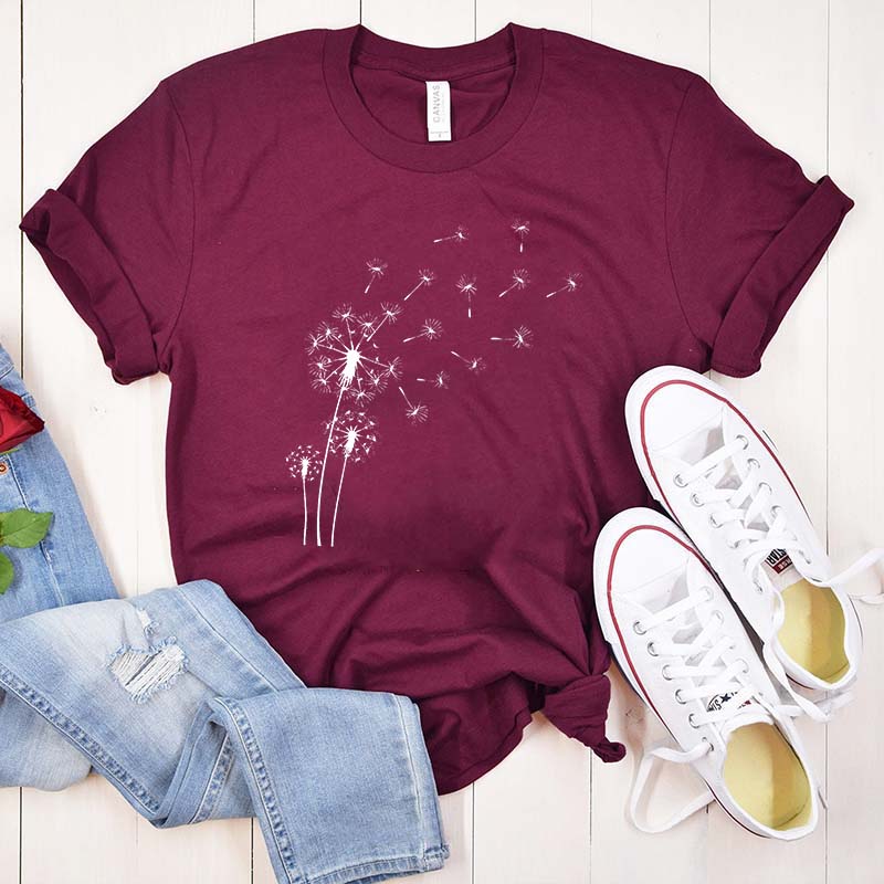 Women's Inspirational Flower Dandelion T-Shirt