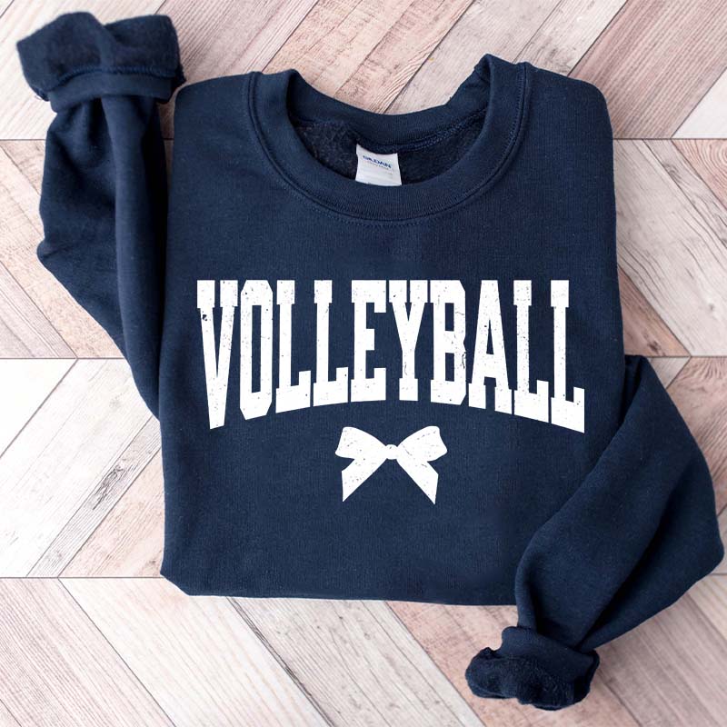 Volleyball Mom Bow Sweatshirt