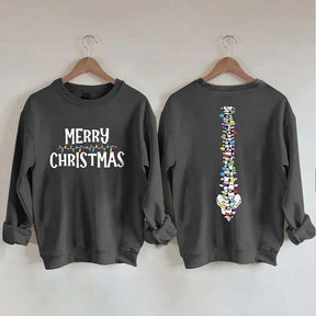 Light Merry Christmas Sweatshirt