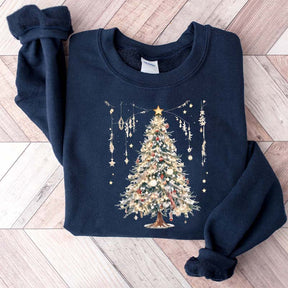 Cute Christmas Tree Vintage Sweatshirt