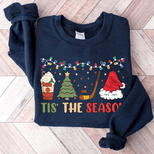 Tis The Season Hockey Christmas Tree Sweatshirt