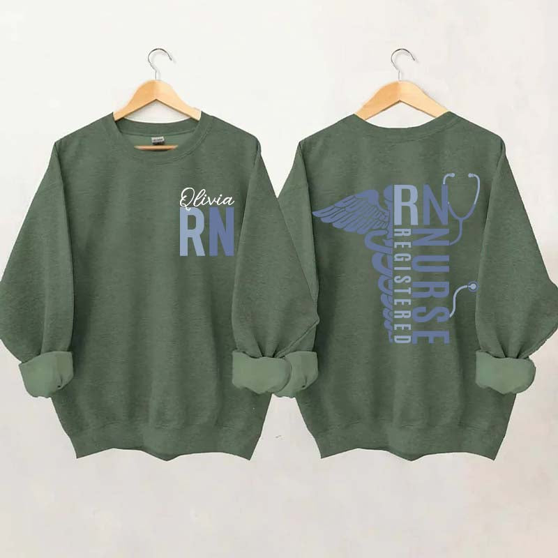 Personalized Registered Nurse Sweatshirt