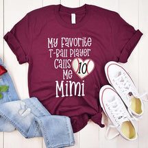 Personalized T-ball Game Day T-Shirt
