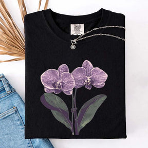 Vintage Orchid Flower Lover T-Shirt