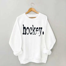 Hockey Typography Sweatshirt