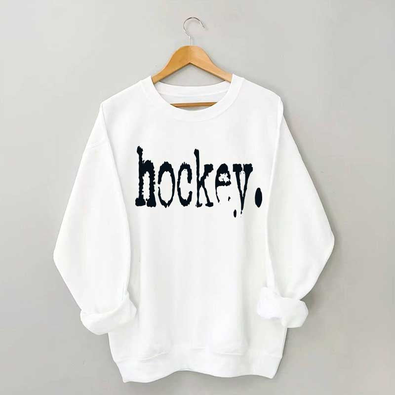 Hockey Typography Sweatshirt