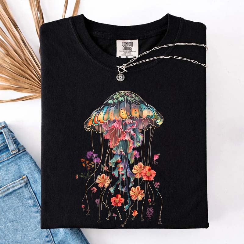 Floral Jellyfish T-Shirt