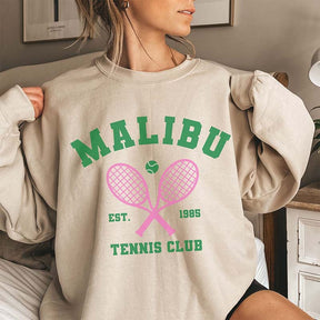 Vintage Malibu  Tennis Club Sweatshirt