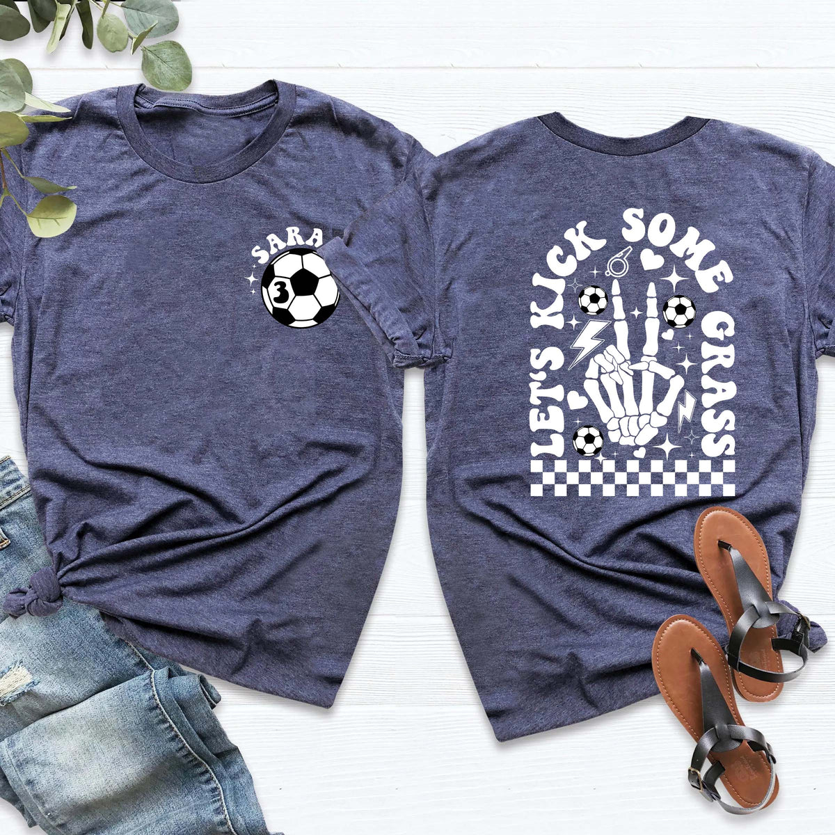Custom Soccer Mom Skull Shirt