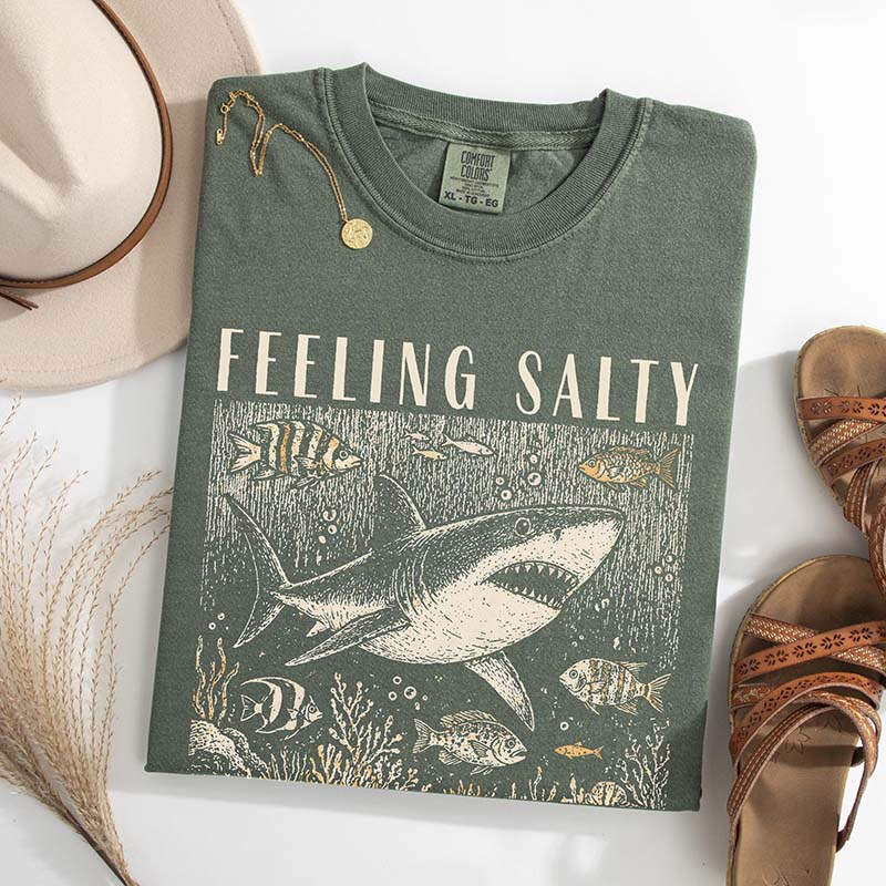Feeling Salty Retro Summer Ocean T-Shirt