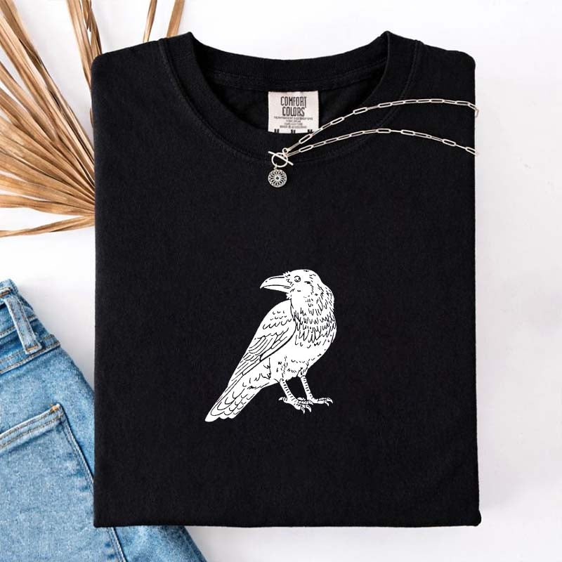 Vintage Crow Lover Black Raven T-Shirt