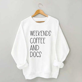 Funny Weekends Coffee And Dogs Sweatshirt
