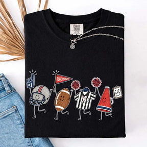 Team Matching Football Doodle T-Shirt