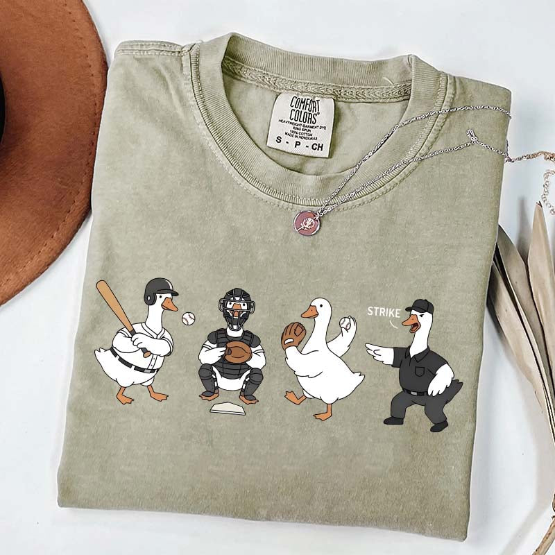 Baseball Goose Player T-Shirt