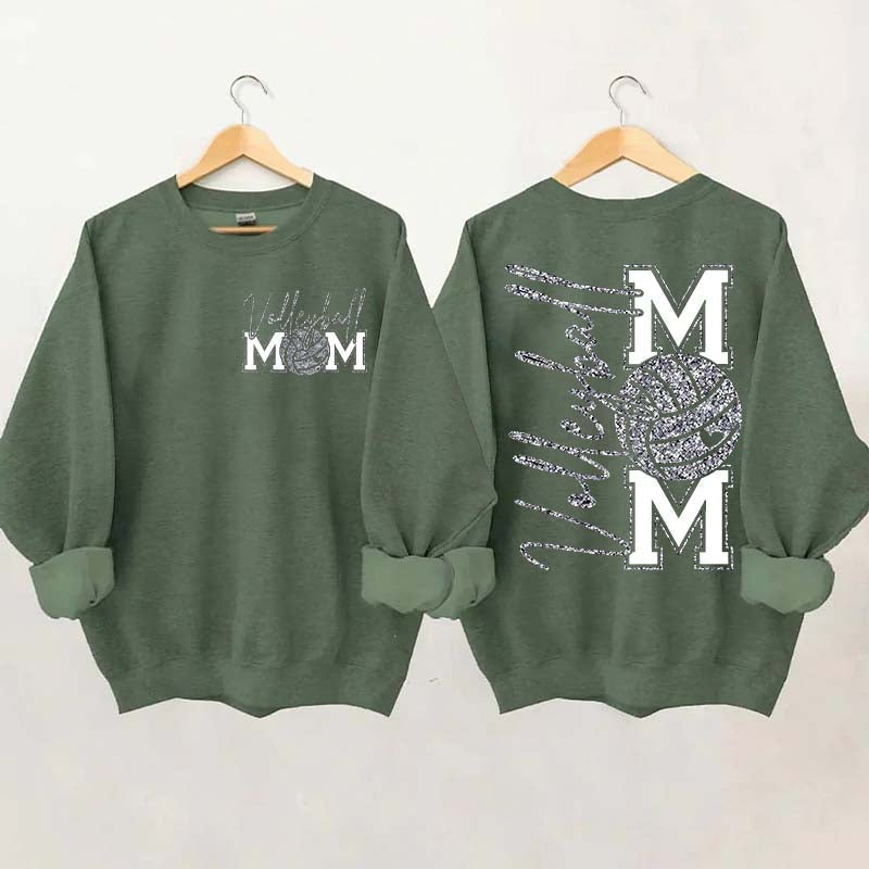 Volleyball Mom Printed Sweatshirt