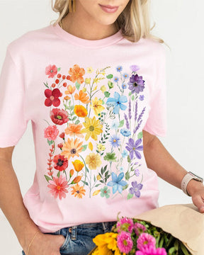 Rainbow Pride Wildflowers T-shirt