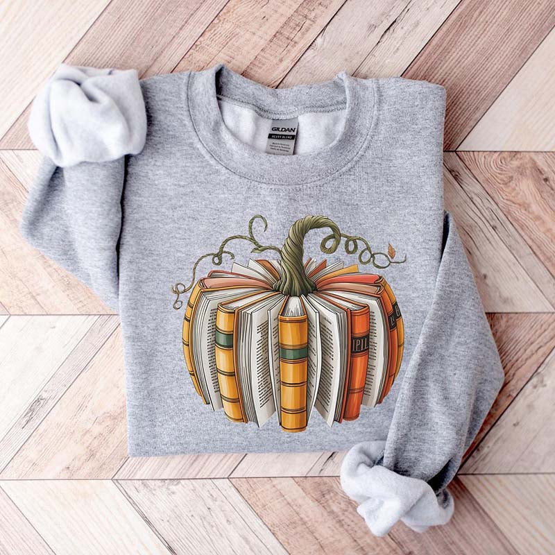 Fall Book Pumpkin Sweatshirt