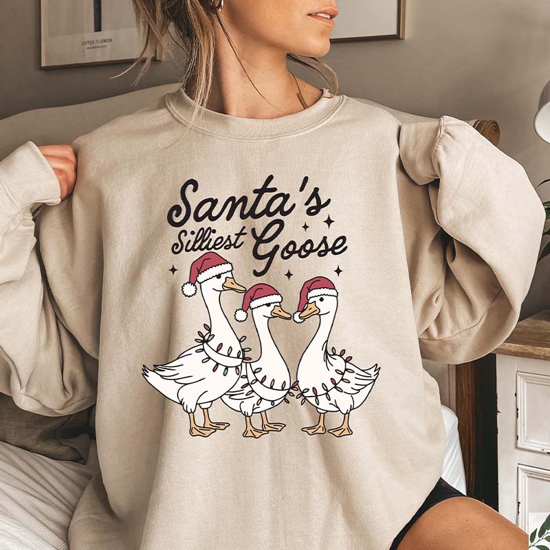 Goose Christmas Funny Animals Sweatshirt