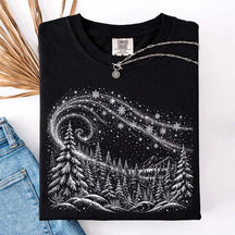 Vintage Winter Forest Comfort Colors T-Shirt