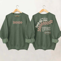 Finish the Race Acts 20:24 Bible Verse Sweatshirt