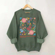 Fearfully And Wonderfully Made Abstract Flower Sweatshirt