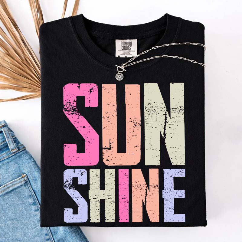Distressed Beach Mom Sunshine T-Shirt