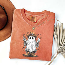 Comfort Colors Cowboy Ghost Cute Fall T-Shirt