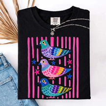 Colorful Pigeon Cute Bird T-Shirt
