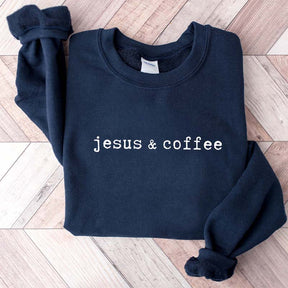 Minimalist Coffee And Jesus Sweatshirt