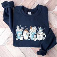 Winter Coffee Cups Sweatshirt