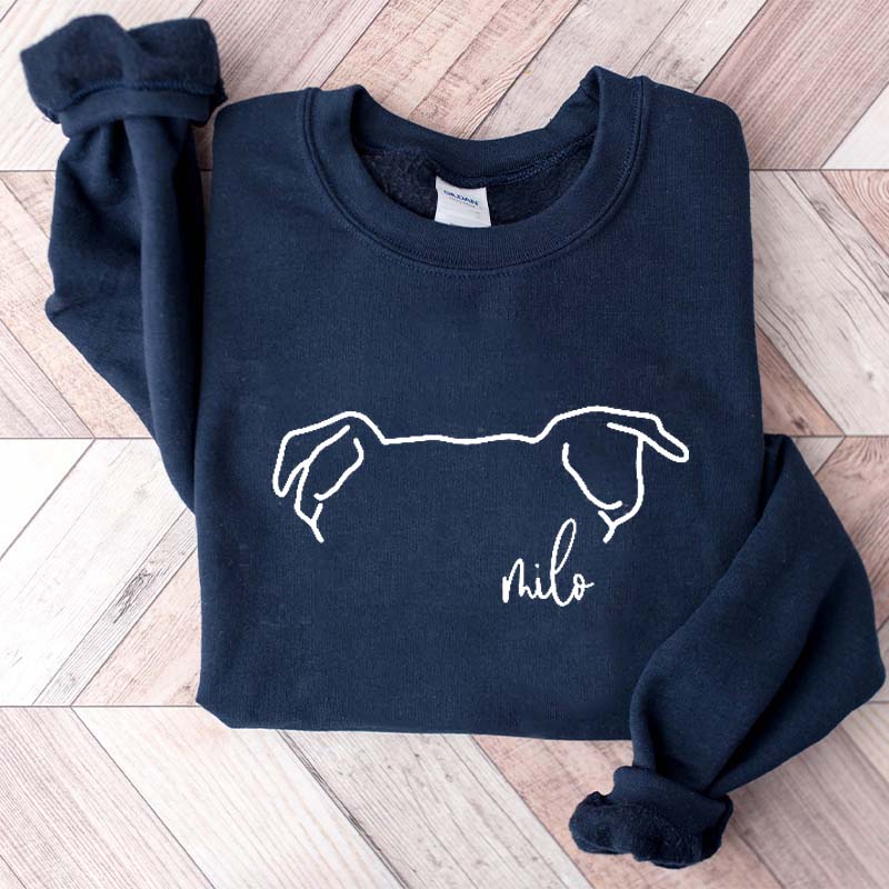Custom Pitbull Mom Ears Sweatshirt